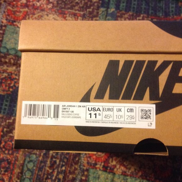 Air Jordan 1 Zoom Air CMFT 2 Men's Multicolor Suede Sneakers -11.5 -New in Box - Picture 11 of 12